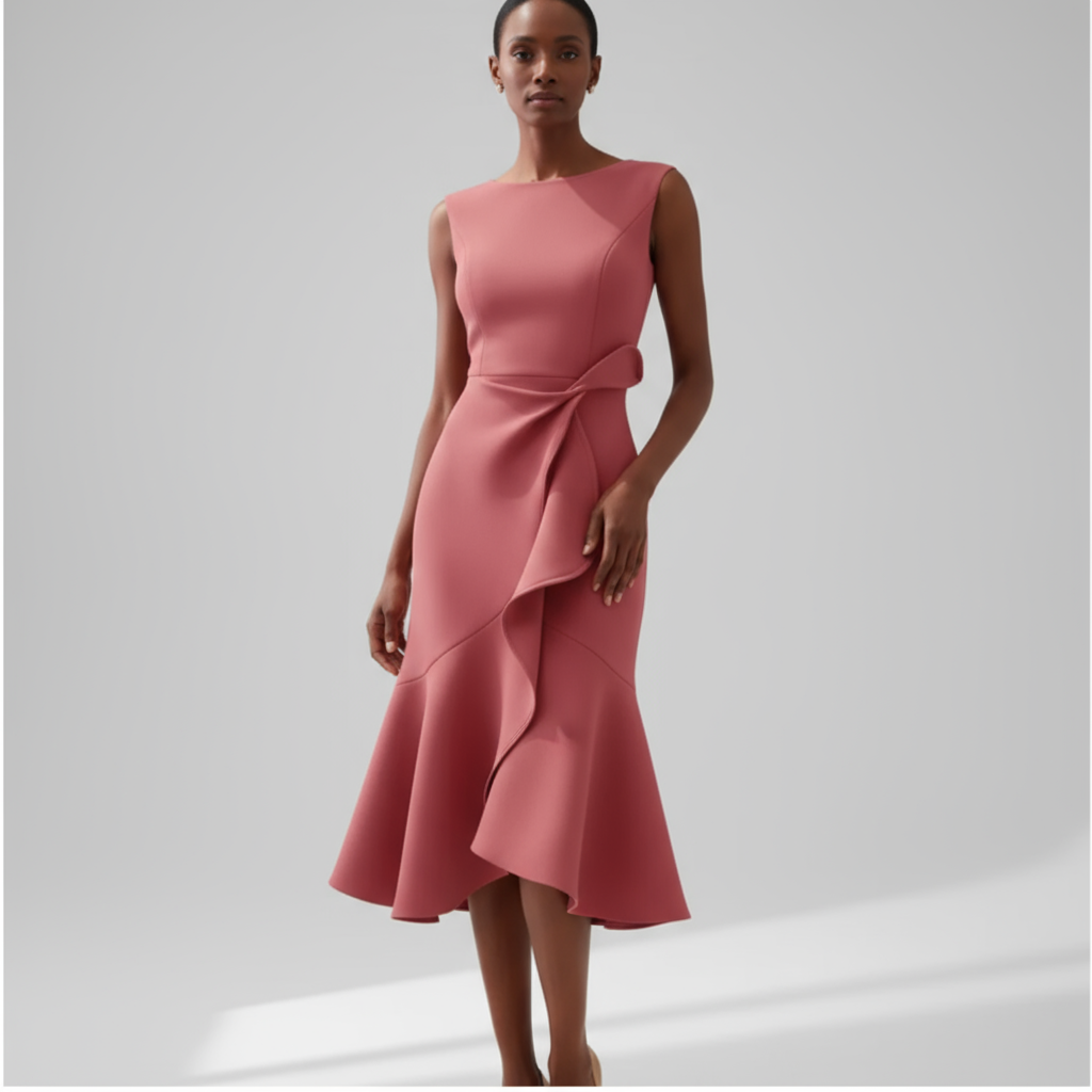 Vexa Asymmetric Midi Dress | Women's Dress