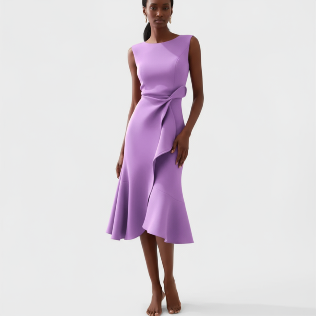 Vexa Asymmetric Midi Dress | Women's Dress