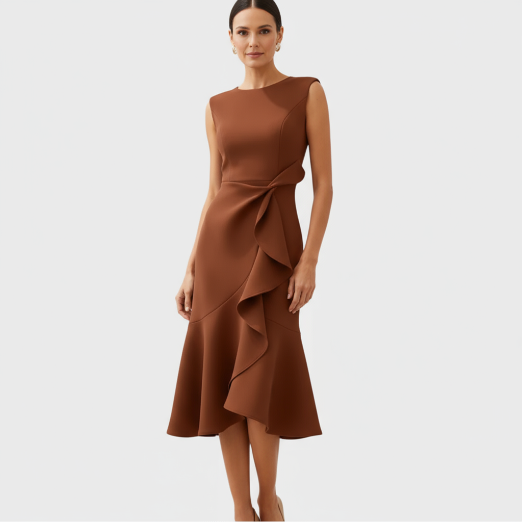 Vexa Asymmetric Midi Dress | Women's Dress