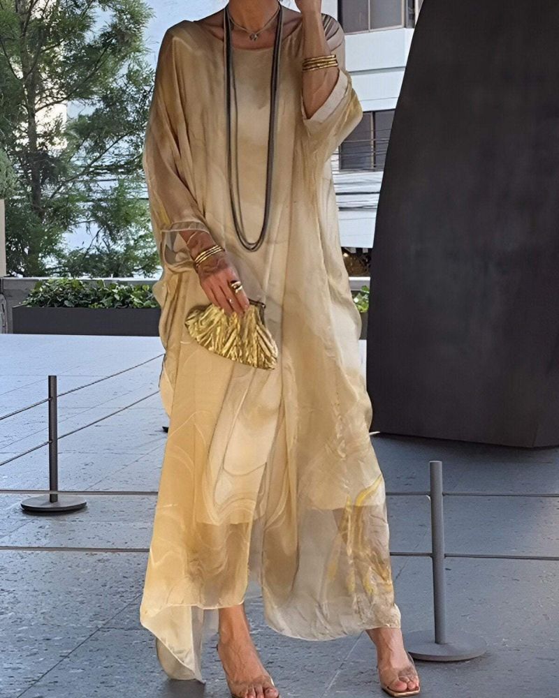 Neya Chiffon Summer Dress | Women's Plus Size Dress