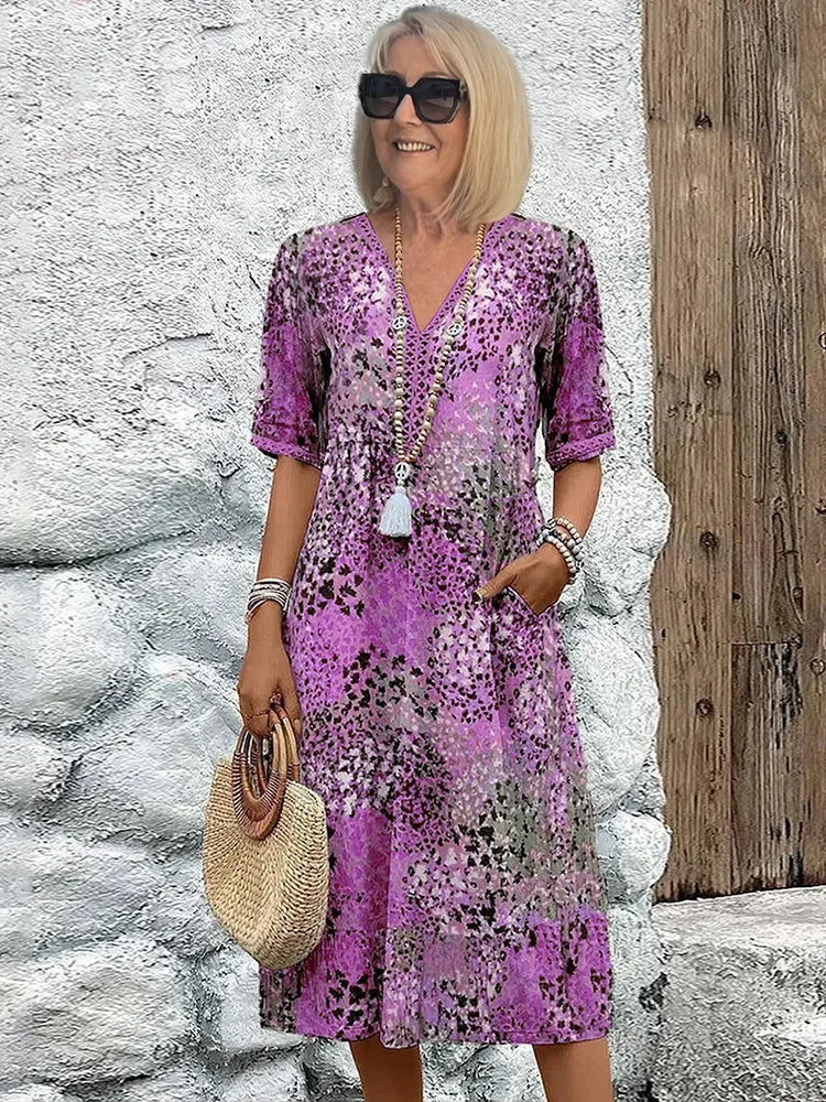 Greta Vibrant Midi Dress | Women's Summer Dress