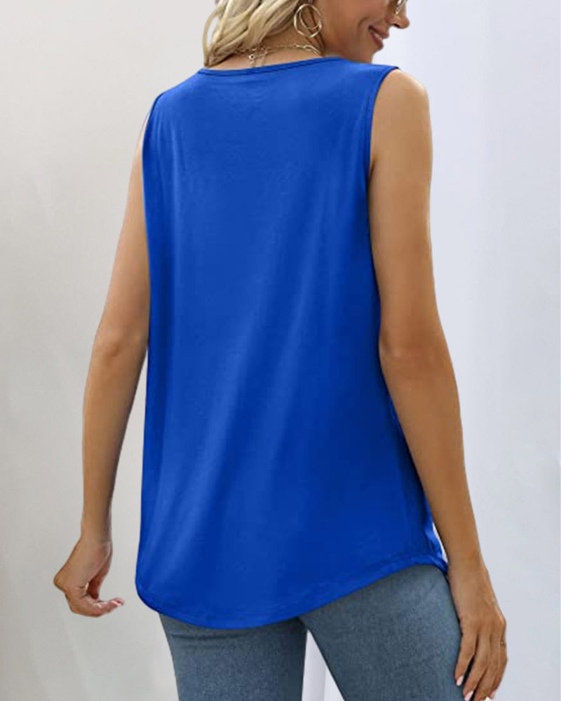 Nora Sleeveless Square Neckline Top | Women's Top