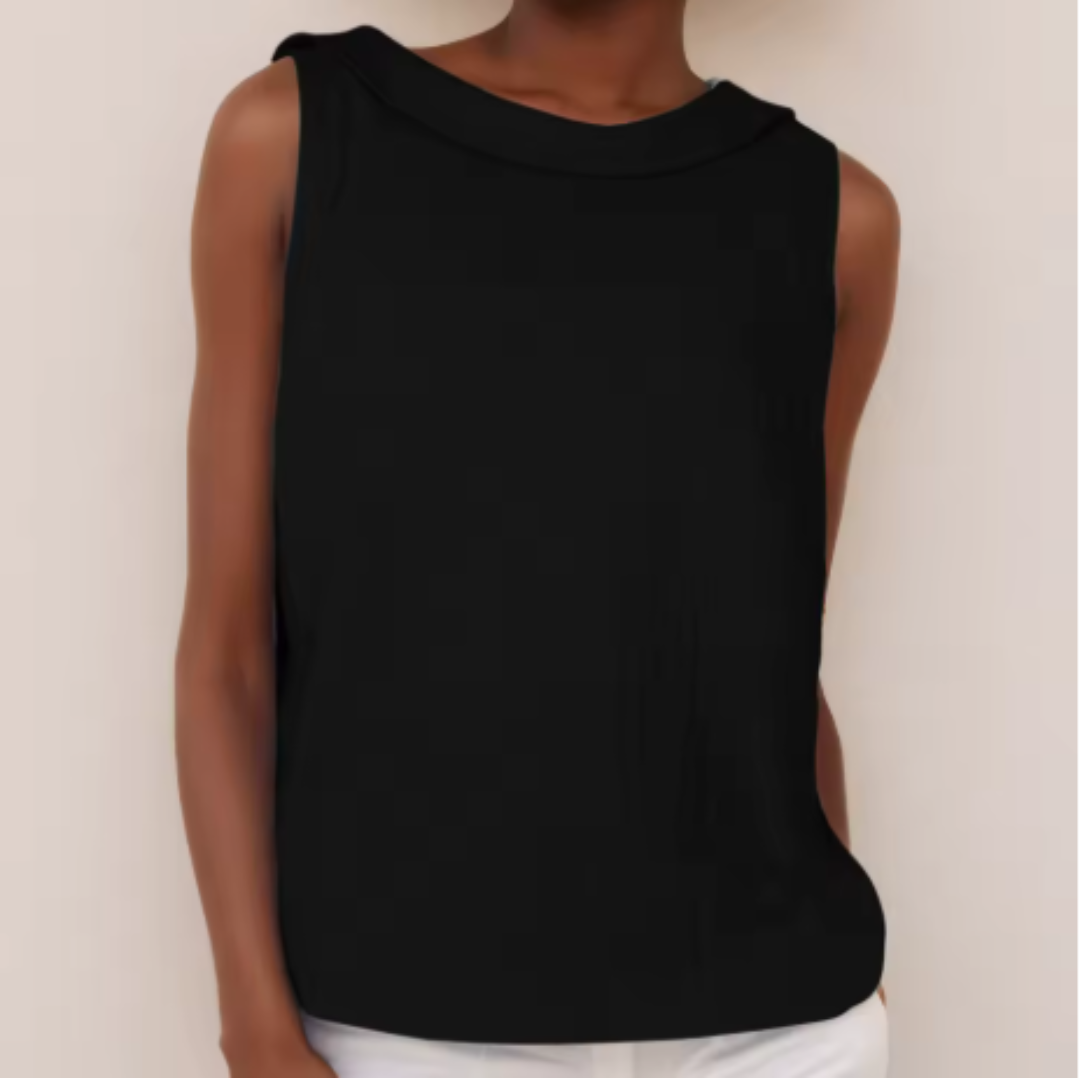 Camilla Sleeveless Roll Collar Top | Women's Top