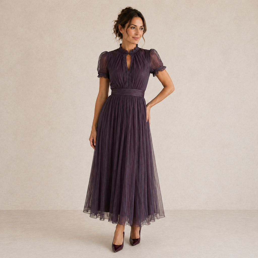Valentina Maxi Dress | Women's Wedding Guest Dress in Purple