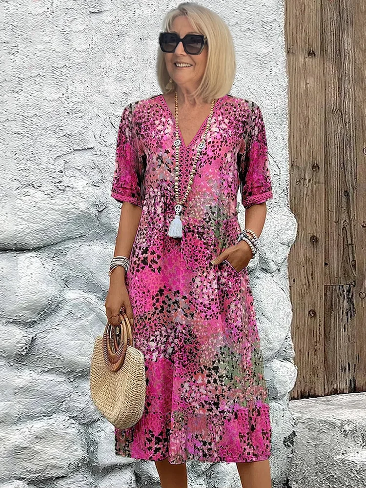 Nayeli Vibrant Midi Dress | Women's Elegant Dress
